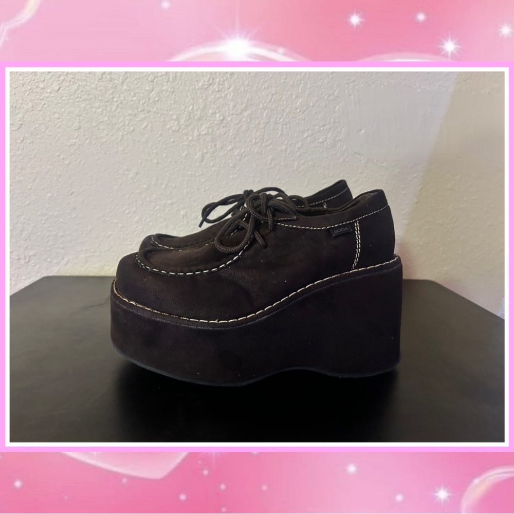 Vintage 90s y2k Chunky Platform Loafers